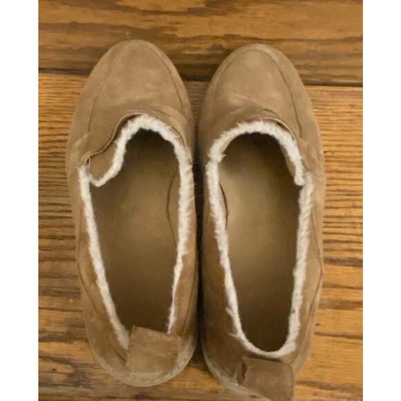 UGG Womens Atwater Spill Seam Penny Loafer Sz 7.5 Camel Suede - Picture 8 of 10